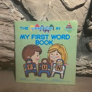 The Scrabble People In My First Word Book Read-Along Book & Record 33-1/3 RPM